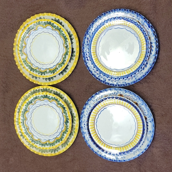 Carvalhinho Porto Handpainted Vintage Butter Pat Plates (set of 12) - Picture 3 of 16